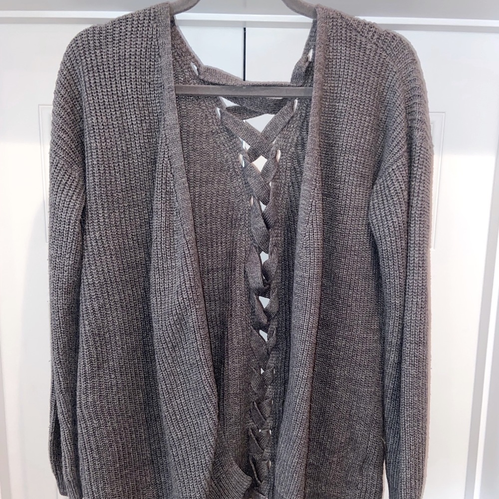Gray Cardigan